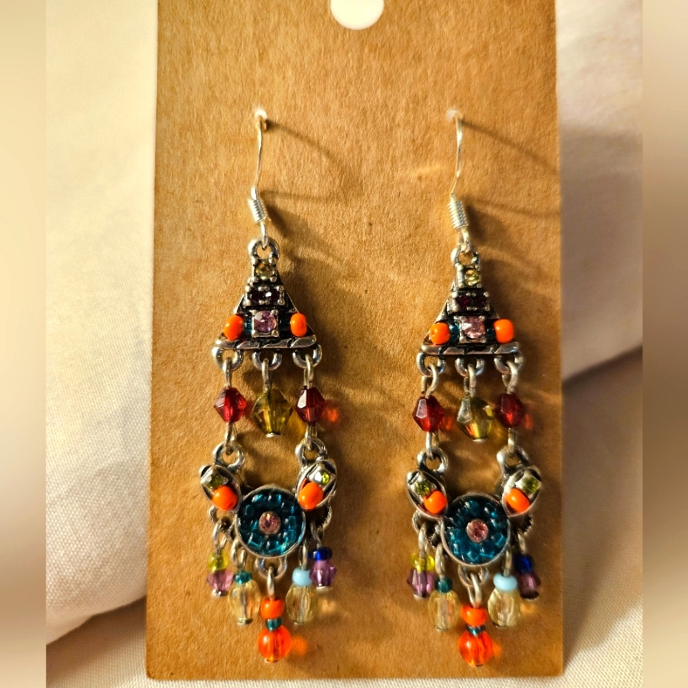 Beaded dangl earrings